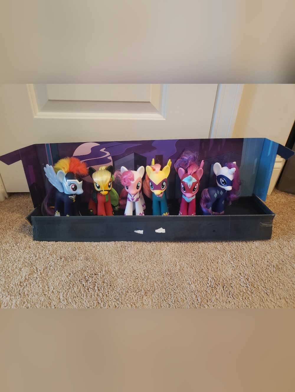 My Little Pony Power Ponies Hasbro Rainbow Dash Pinkie Figure Set Series Rarity